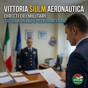 Siulm aeronautica ottiene un'altra vittoria per i diritti dei militari