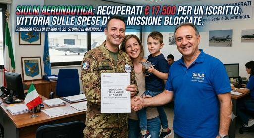 Fogli di viaggio: grazie all'azione del SIULM Aeronautica recuperati 17.500 euro per un iscritto