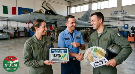 FESI Aeronautica Militare: sbloccati i fondi del restante 10%
