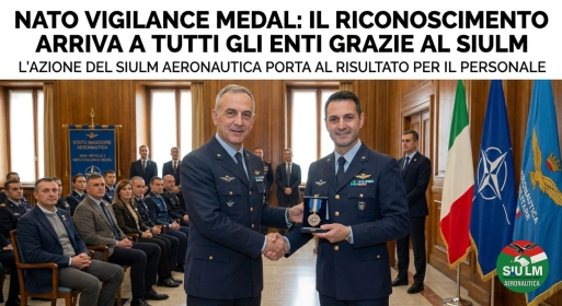 NATO Vigilance Medal, l’azione del SIULM Aeronautica arriva a tutti gli Enti