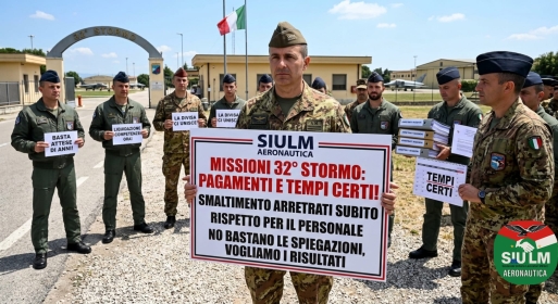 Missioni 32° Stormo: il SIULM chiede pagamenti e tempi certi